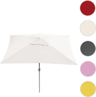 Produktbild von Sonnenschirm N23, Gartenschirm, 2x3m rechteckig neigbar, Polyester/Alu 4,5kg UV-Schutz 50+ creme