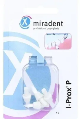 Productafbeelding van Miradent I Prox P 4 vervangingsborstels voor de sulcusborstelhouder / borstelkop