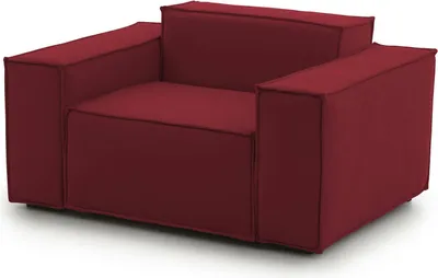 Produktbild von Lounge-Sessel Dbrogn, Lounge-Sessel, 100% Italy, Relaxsessel aus gepolstertem Stoff, Cm 160x95h70, Rot