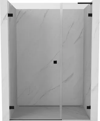 Produktbild von Mexen Lunar-B L Schwingtür linke 125 cm, transparent, schwarz - 832SL-125-050-70-00-L