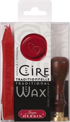 Produktbild von Jacques Herbin 2x Set Traditionelles Siegelwachs - Herz 45201T