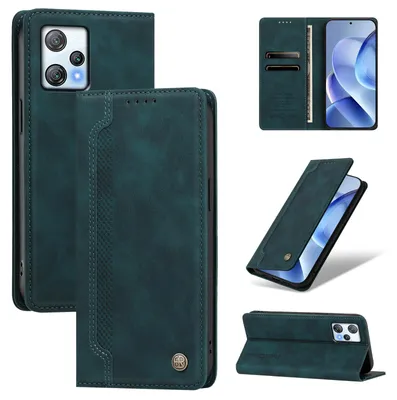 Produktbild von Handyhülle für Blackview A53, Leder Wallet Klapphülle mit Standfunktion, Stoßfeste Schutzhülle Grün