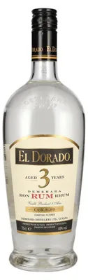 Produktbild von El Dorado 3 Years Old Cask Aged Demerara Rum 40% Vol. 0,7l