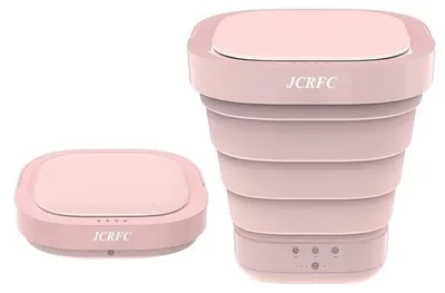 Obrázek produktu pro Mini pračka pro kempování a prázdninové byty – se skládací hadicí a energeticky úsporná (výška 10 cm)