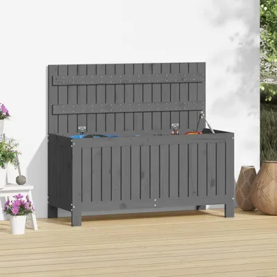 Obrázek produktu pro The Living Store zahradní truhla šedá 108x42,5x54 cm z masivního borovicového dřeva