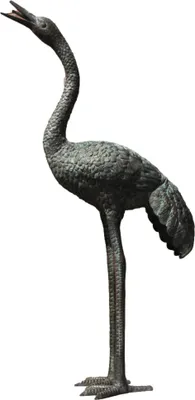 Immagine prodotto di Bellissimo airone in bronzo per il laghetto del giardino o la terrazza, resistente al gelo e alle intemperie, nuovo 100 cm H, BOAN-1178