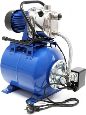 Productafbeelding van Waterpomp Met Boiler - Drukverhoger Automatisch - Huis Watervoorziening - 19 Liter Ketel - 3400 L/U - Blauw