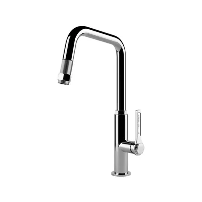 Produktbild von Gessi 60053, Ziehen, Chrom, Hebelgriffe, Einzelbild, 3/8", 360°