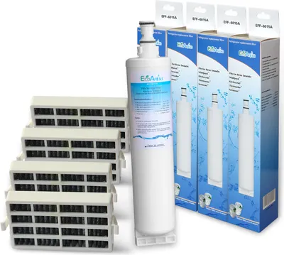 Produktbild von 4x ECOPURE EFF-6015A Wasserfilter f. Whirlpool 4396510 + 4 Hygienefilter