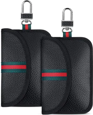Produktbild von Keyless Go Protection, Pack 2 Keyless Go Protection Car Key Bag, Key Bag Car Key RFID Key Case Kryt rádiového klíče pro trezor na klíče od auta, C