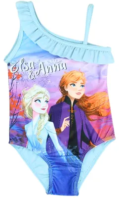 Produktbild von Badeanzug mit Rüschendetails Disney Frozen Hellblau 122-128 cm