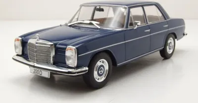 Produktbild von Whitebox 124195 Mercedes 200 D W115 Strichachter 1968 dunkelblau 1:24