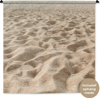 Produktbild von MuchoWow® Wandteppich Wandbehang Sommer - Strand - Sand 150x150 cm Tapisserie Dekoration Wandtuch - Wohnaccessoires - Modernes