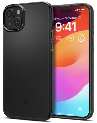 Produktbild von Spigen ACS06776, Cover, Apple, iPhone 15, 15,5 cm (6.1"), Schwarz