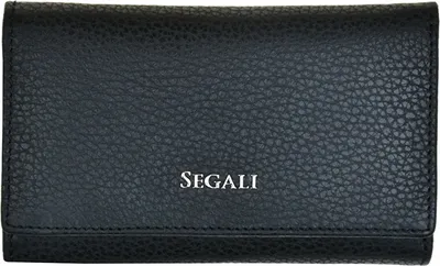 Imagen del producto de Billetera de cuero para mujer, modelo 7074 B, color negro