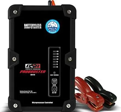 Produktbild von Schnellvorschubsystem ohne Batterie Ceteor, liefert 12 V und 450 A über 12 V Zigarettenanzünder-Kabel. Voltmeter