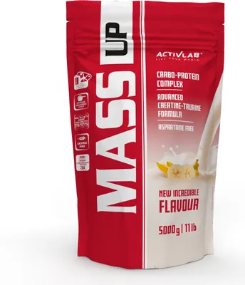 Produktbild von Activlab Mass Up 5000g Kohlenhydrate Kreatin Taurin - Banane