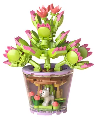 Produktbild von Set mit kreativen 3D-Blumenbauklötzen, 172 Teile