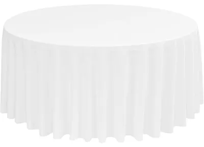 Obrázok produktu pre Okrúhla obrus, biela, 229 cm, polyester, 1 kus