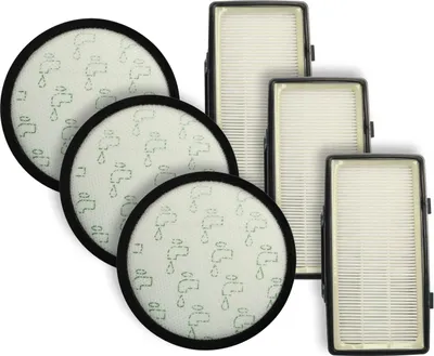 Produktbild von vhbw 3x Vormotor-Filter, 3x Abluft / EPA-Filter kompatibel mit Rowenta Silence Force RO6451EA, RO7740EA, RO7755EA Staubsauger