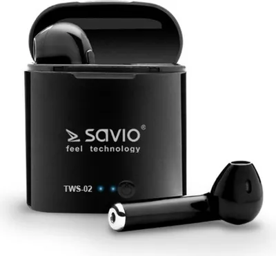 Produktbild von SAVIO TWS-02 Kabellose Bluetooth-Kopfhörer  Schwarz