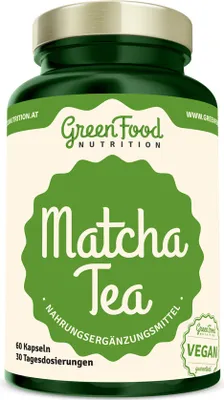 Produktbild von GreenFood Nutrition Matcha Tea 60 Kapseln