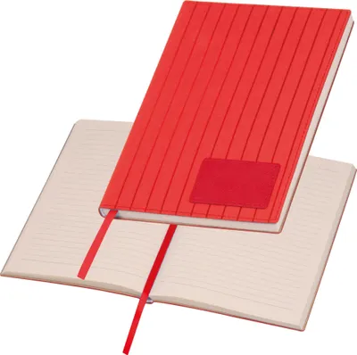 Produktbild von Notizbuch / DIN A5 / mit Softcover / 192 linierte Seiten / Farbe: rot
