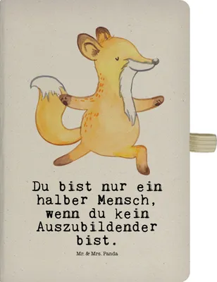 Produktbild von Mr. & Mrs. Panda Tagebuch Auszubildender Herz - Transparent - Geschenk, notizbuch, A5, Preis, Lustig, Kladde, Reisetagebuch, Journal, Spruch, Abschlussprüfung