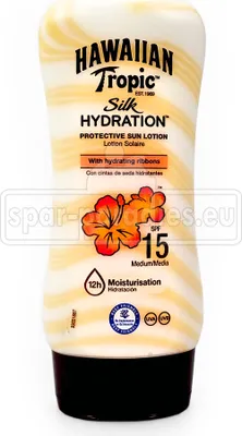 Immagine prodotto di Hawaiian Tropic Lozione solare protettiva idratante alla seta Spf15 180ml