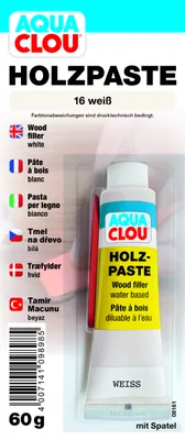 Produktbild von Clou Holzpaste 60 g weiß