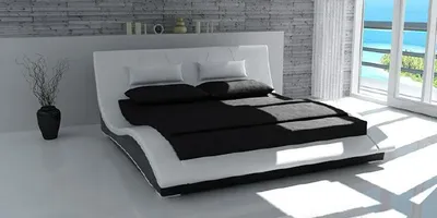 Produktbild von Wasserbett Bett Betten Komplett Lederbett Polsterbett mit Matratze  Neu SWING