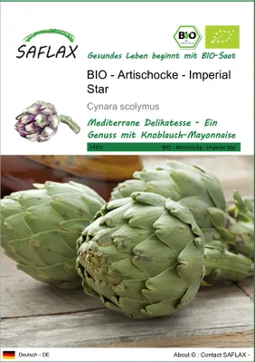 Produktbild von SAFLAX - BIO - Artischocke - Imperial Star - Cynara scolymus - 5 Samen