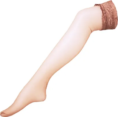 Produktbild von Couture - "Luxurious" Halterlose Strümpfe für Damen LW540 (L-XL) (Natürlich)