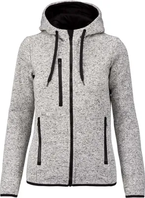 Produktbild von Proact Damen Melierte Kapuzenjacke PC3540 (XL) (Hellgrau meliert)