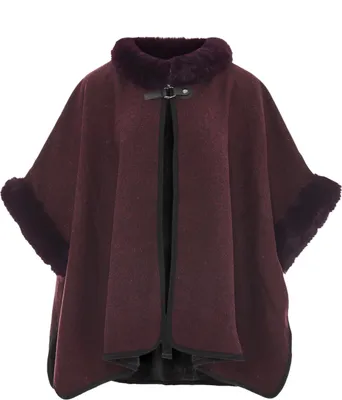 Produktbild von FRAULLY damen strickponcho - lila, M