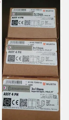 Produktbild von Art. 0153730010 Würth Assy 4 PH Bohrschraube Imperial Schrauben 3x10 mm, 100 Stück