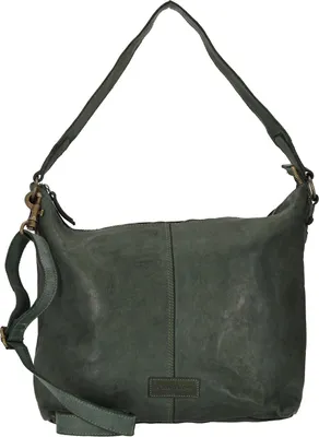Zdjęcie produktu dla Skórzana torba na ramię HAROLD'S Submarine Shopper Green ciemnozielona