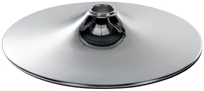 Imagen del producto de Base redonda para taburete de bar - Base metálica | Cromo | Diámetro 385 mm