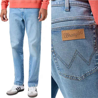 Produktbild von Wrangler TEXAS Clever KLASSISCHE GERADE JEANS BLAUER DENIM W31 L32