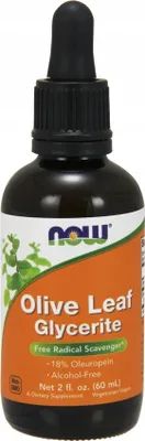 Produktbild von NOW Foods Glicerol z Liścia Oliwnego 60ml