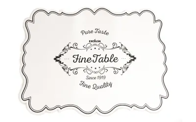 Immagine prodotto di Set di 6 tovagliette Excelsa in plastica Fine Quality 43,5x28,5 cm bianco