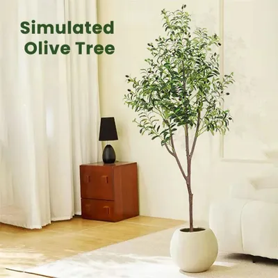 Immagine prodotto di Elzusha - Albero di ulivo artificiale realistico per la decorazione