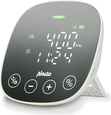 Produktbild von Alecto AQ30 - CO2-Messgerät mit NDIR-Sensor - mit Luftfeuchtigkeitsmesser