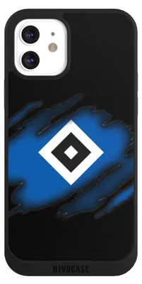 Produktbild von NIVOCASE Handyhülle für Apple iPhone 12  Hülle NIVOpure Case Schwarz HSV Hamburger SV Offizielles Lizenzprodukt
