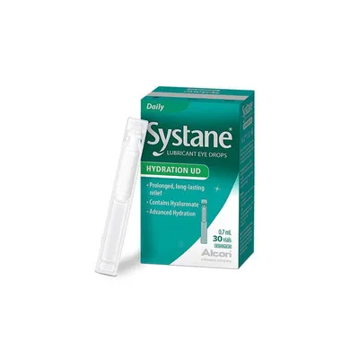 Imagen del producto de Gotas oftálmicas Alcon Systane® Hydration Ud, 30 unidades de 0,7 ml