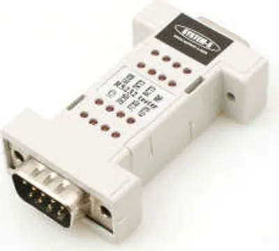 Produktbild von System-S RS232 to RS232 Tester Diagnosewerkzeug (ca. 1,8 x 3,4 x 6,4 cm) mit LED Leuchten Anzeige
