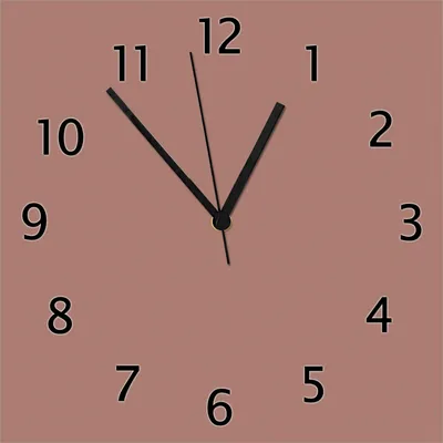Produktbild von Wallario Design Wanduhr Pastellpink aus Echtglas, Größe 30 x 30 cm