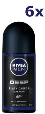 Obrázek produktu pro 6x Nivea Deo Roll-on pro muže – Deep Darkwood 50 ml