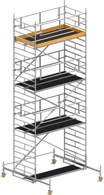 Produktbild von Layher Uni Breit P2 SAFETY PLUS mit Doppelgeländer, 1422106 max. Plattformhöhe, 6.38 m