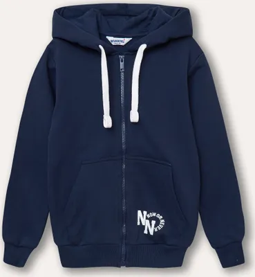 Produktbild von Uni-Kapuzenpullover mit Reißverschluss LA  - Navy - 158